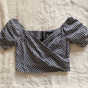 F21 Off shoulder crop top